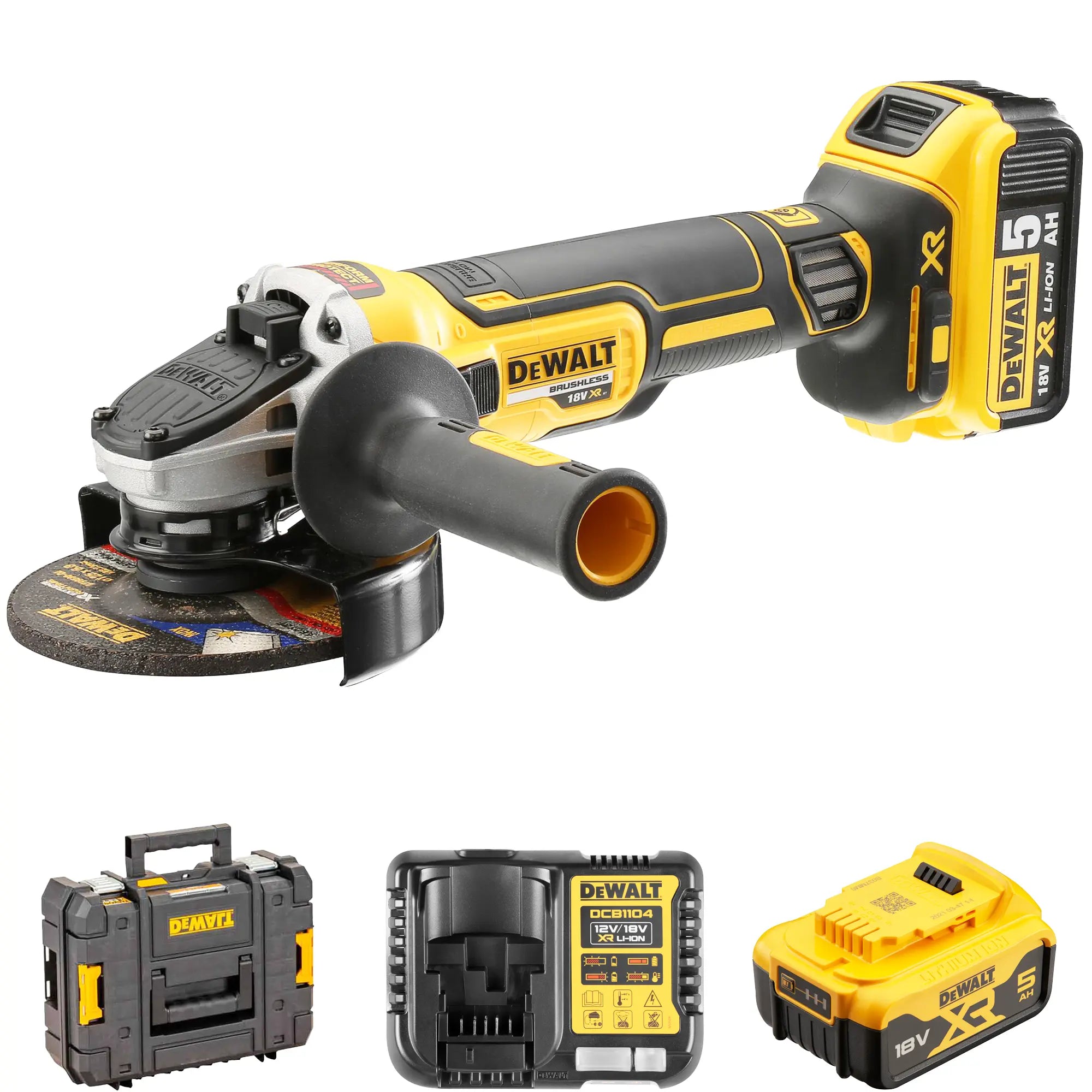 Smerigliatrice Dewalt DCG405P2-QW 18V 5Ah