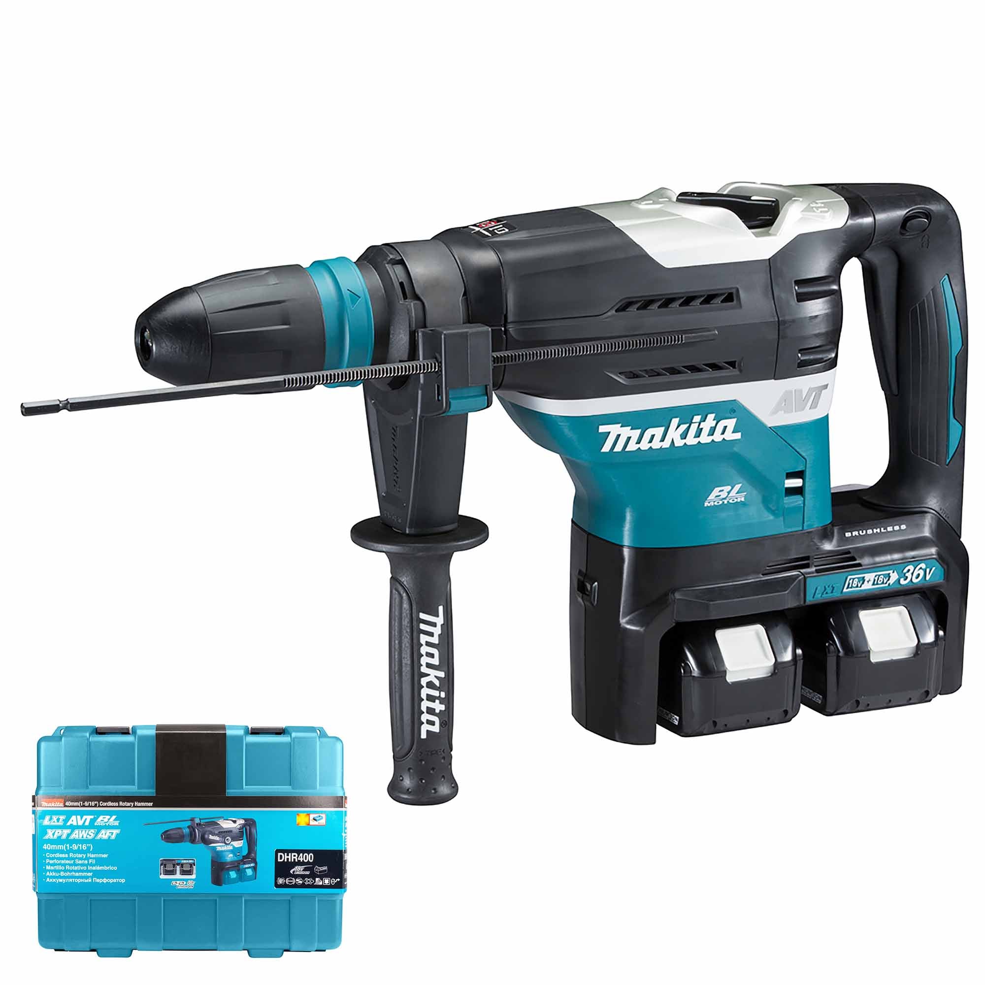 Makita DHR400T2un 18vx2 5Ah demolition hammer hammer