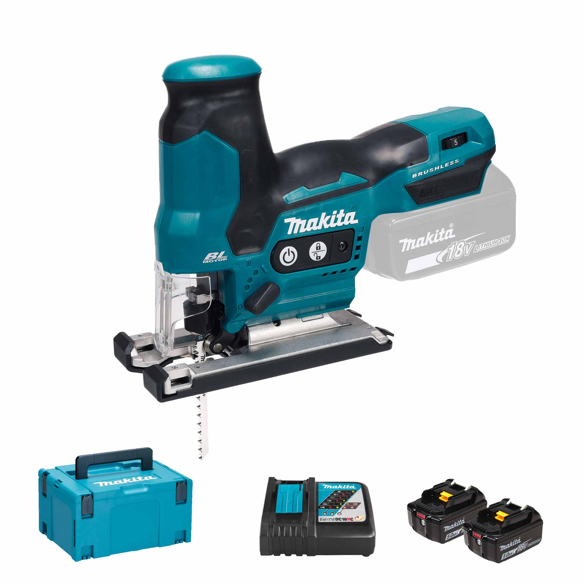 Seghetto Alternativo Makita DJV185RTJ 18V 5Ah