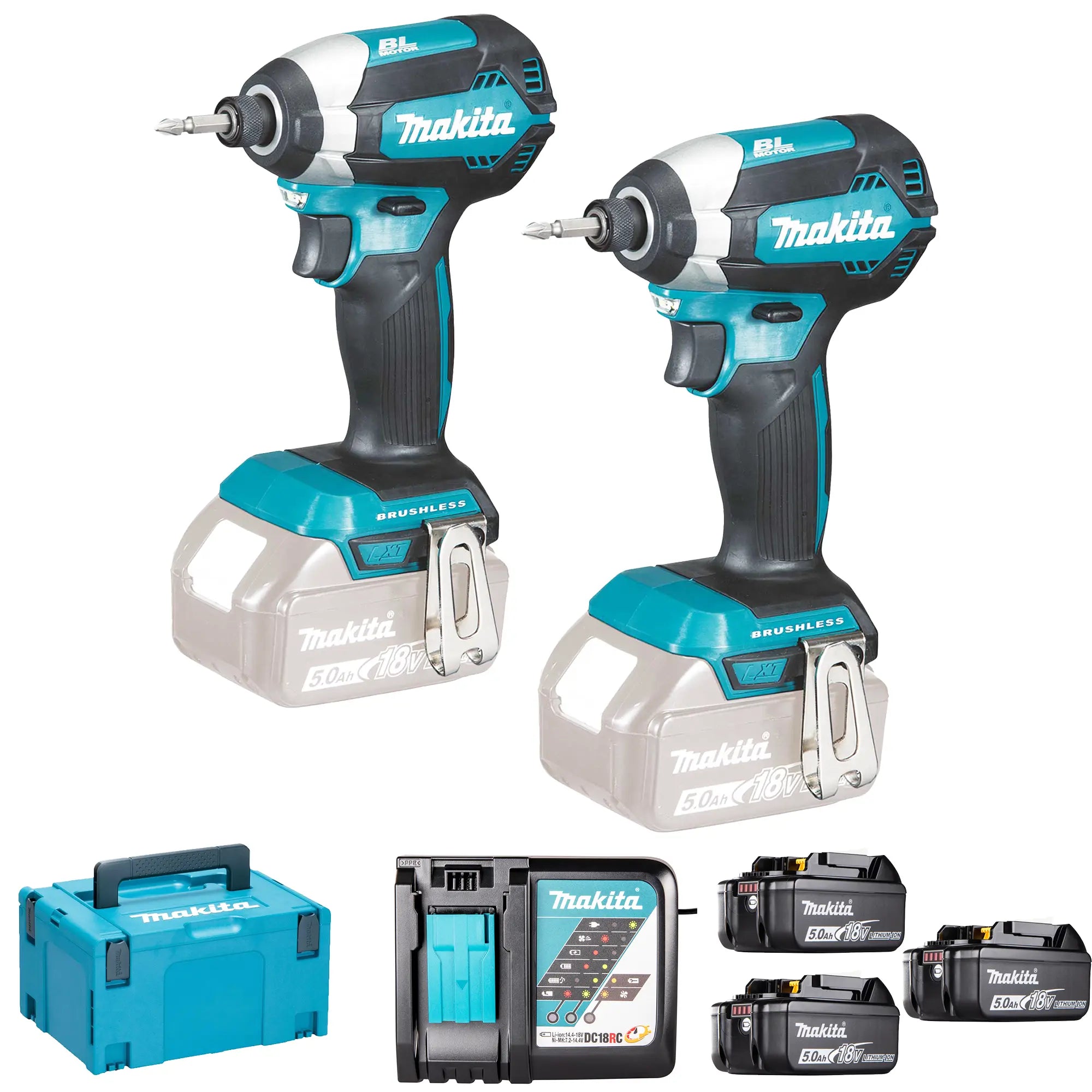 Set Avvitatori Makita DLX2236TJ1 18V 5Ah