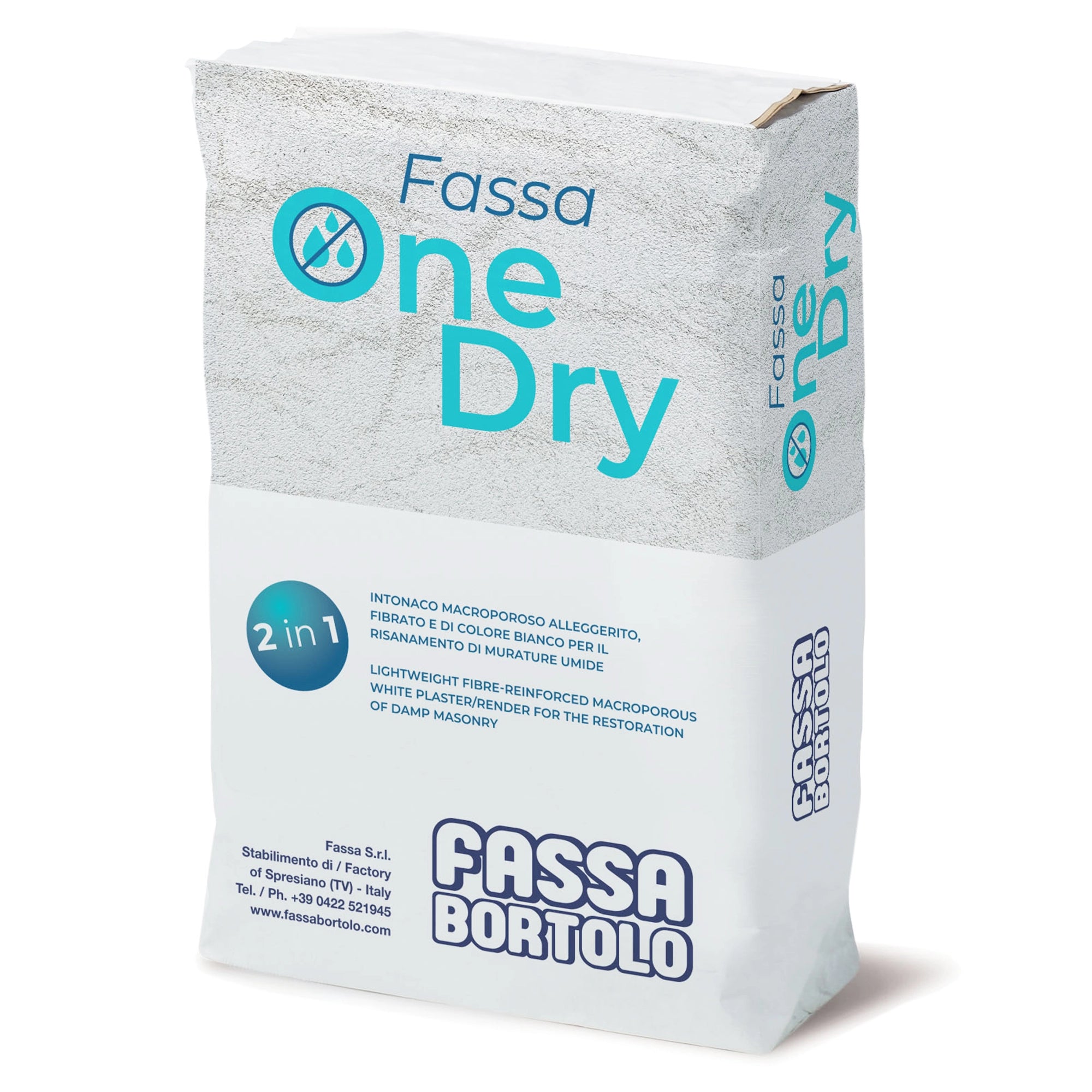 Intonaco Macroporoso Fassa One Dry Alleggerito 25kg