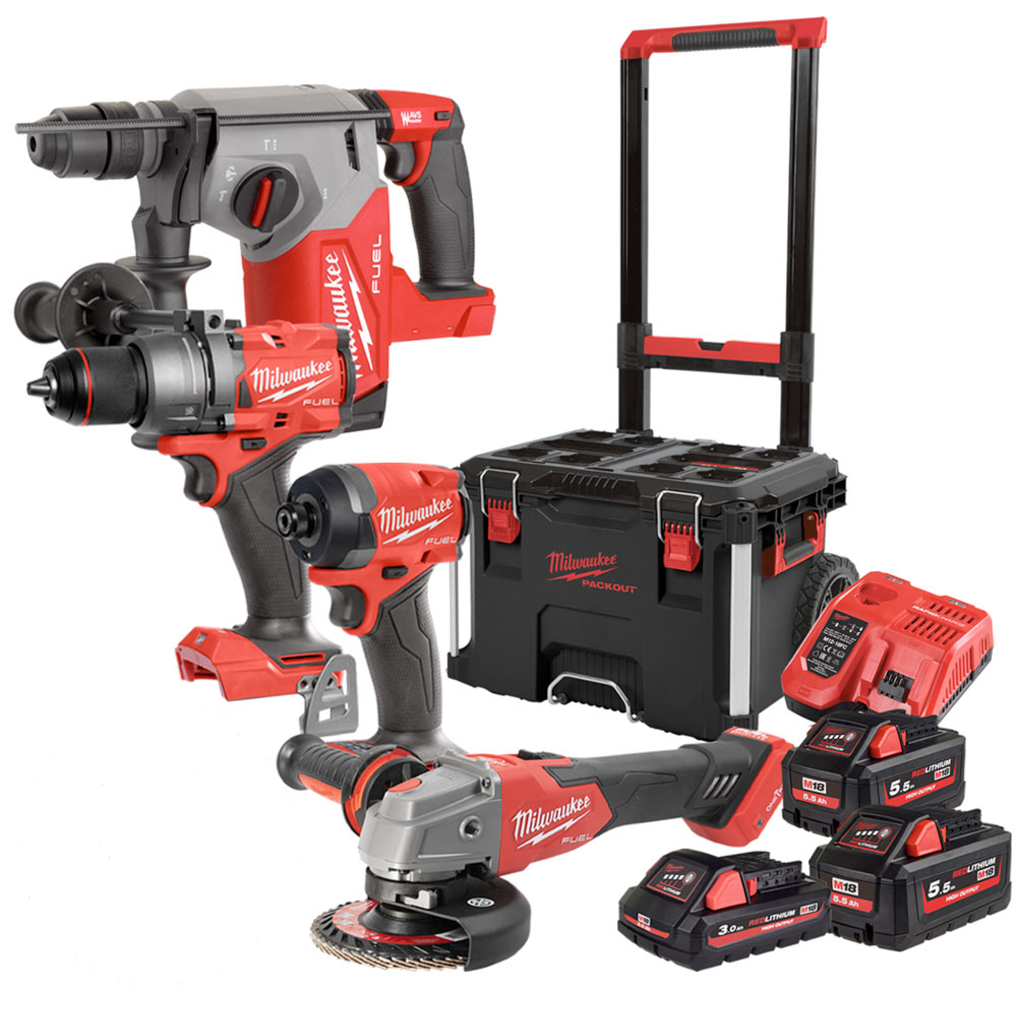 Kit Milwaukee M18 FPP4E-555T 18V 5.5Ah