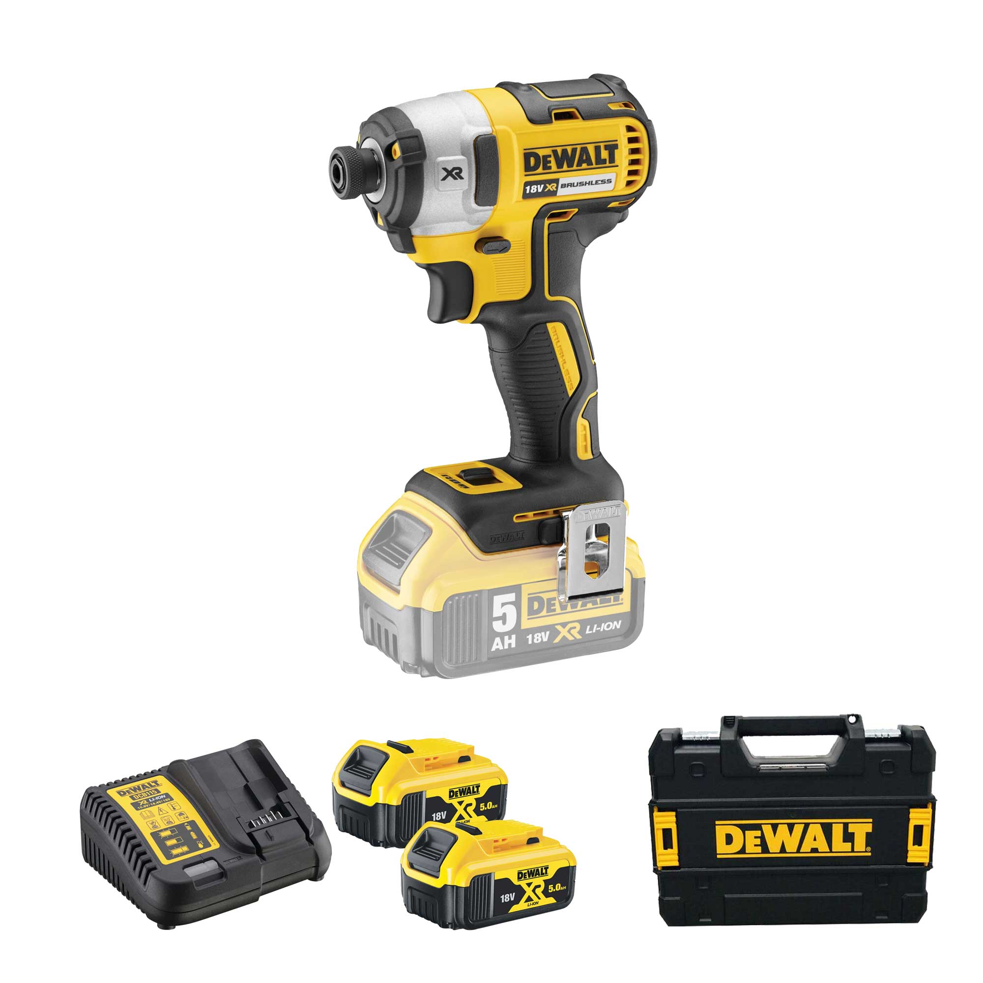 Avvitatore a Impulsi Dewalt DCF887P2-QW 18V 5Ah