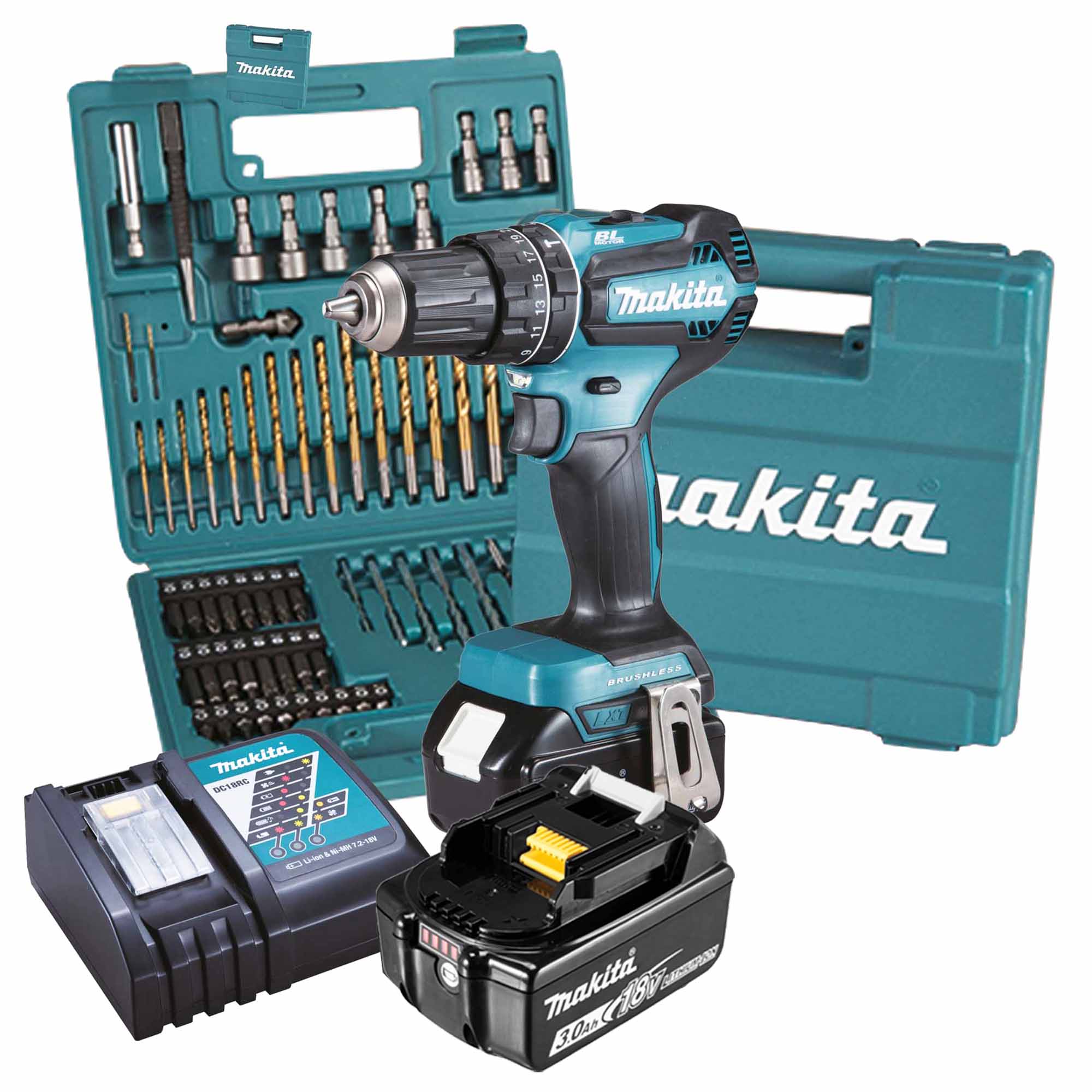 Trapano Avvitatore Makita DHP485FJX1 18V 3Ah