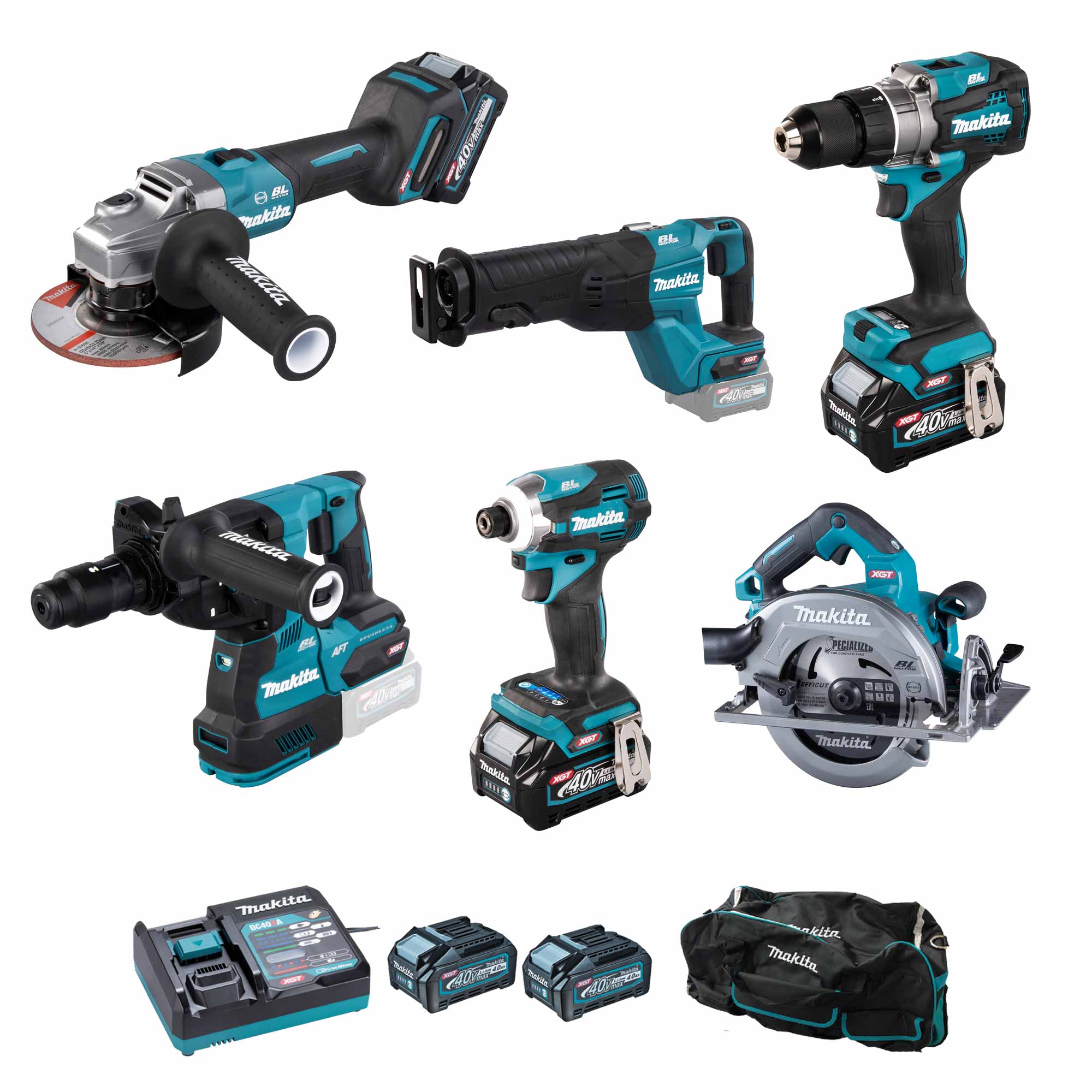 Combo Kit XGT Makita DK0128G601 40V 4.0Ah